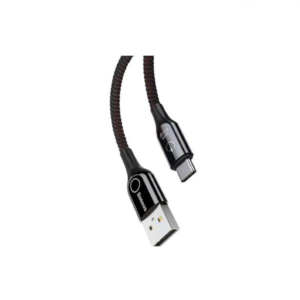 کابل تبدیل USB به Type-C باسئوس مدل C-shaped Light Intelligent Power-off CATCD طول 1 متر